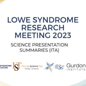 LOWE SYNDROME RESEARCH MEETING 2023